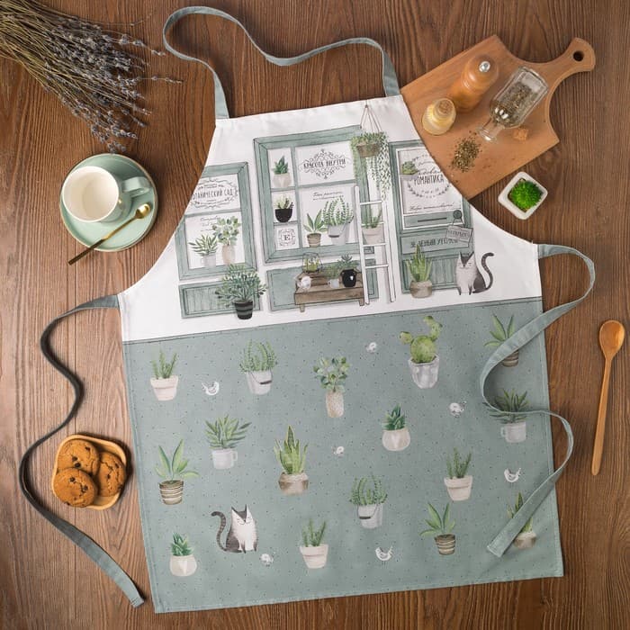 Фартук кухонный «Этель. Романтика», 70×60 см, 100% хлопок, саржа 190 г/м²