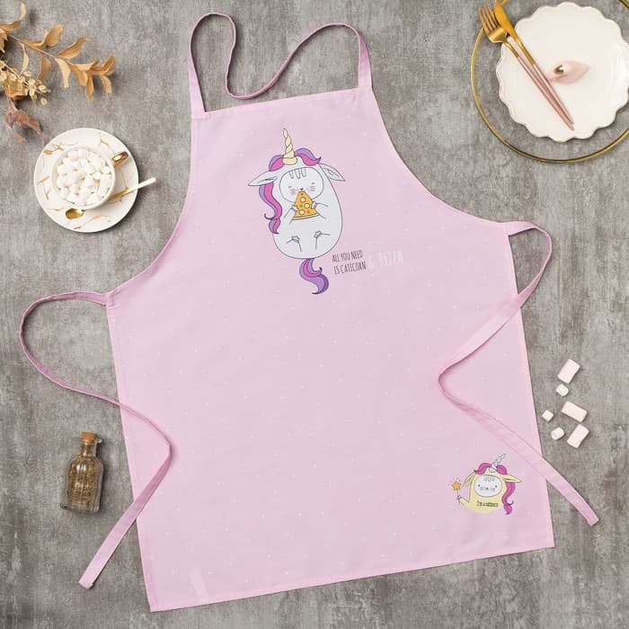 Фартук кухонный «Этель» Caticorn, 70×60 см, 100% хлопок, саржа 190 г/м²