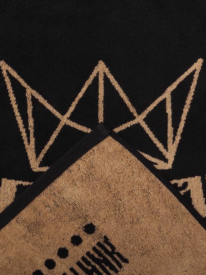 Полотенце махровое Этель «Любимый папа», 50×90 см, 100% хлопок, 420 г/м², чёрно-золотое