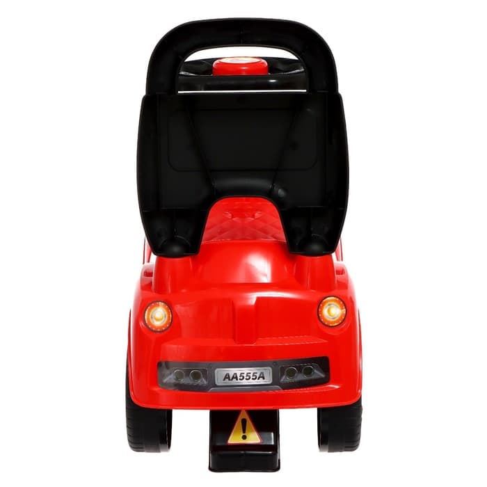 Толокар - пушкар детский «Ночной гонщик. Машинка», звуковые эффекты, цвет красный