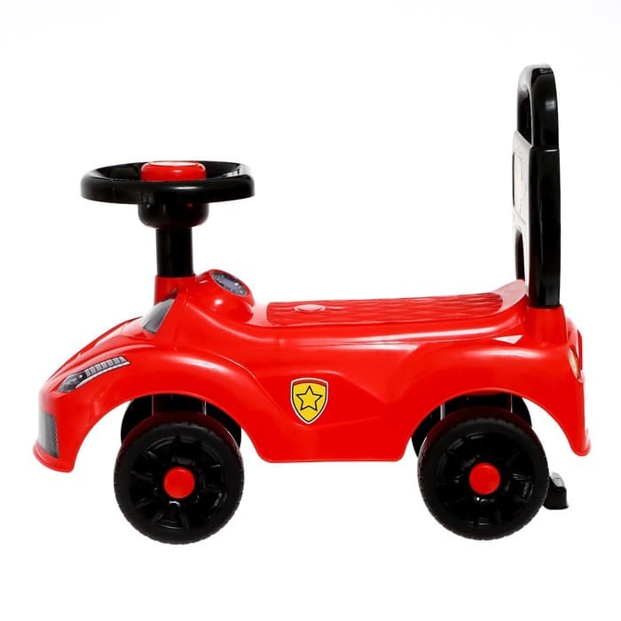 Толокар - пушкар детский «Ночной гонщик. Машинка», звуковые эффекты, цвет красный