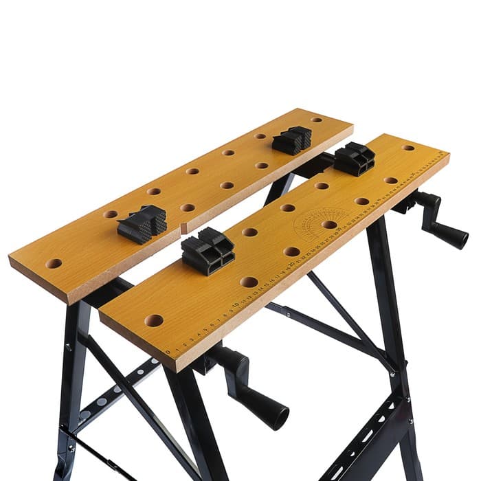 Верстак-тиски ТУНДРА, складной, 605×635×780 мм, профиль 25×25 мм, нагрузка до 100 кг