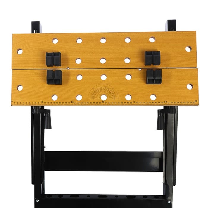 Верстак-тиски ТУНДРА, складной, 605×635×780 мм, профиль 25×25 мм, нагрузка до 100 кг