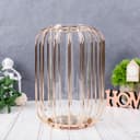 Ваза - флорариум «Ангстрем», колба в подставке, 9×20 см, стекло, прозрачная, золотистая