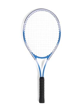 Ракетка для большого тенниса, взрослая, тренировочная, алюминий 27', в чехле, синяя