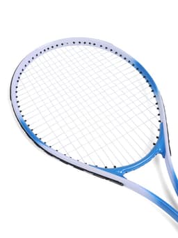 Ракетка для большого тенниса, взрослая, тренировочная, алюминий 27', в чехле, синяя