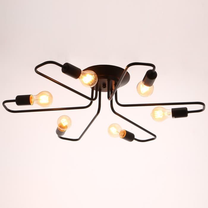 Люстра «Клауд» 6×40 Вт E27 черный 82×82×16 см BayerLux