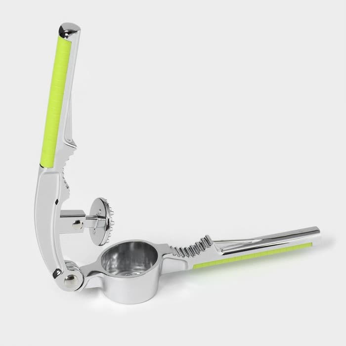 Пресс для чеснока Доляна «Велес», 16.5 см, салатовый