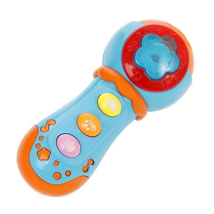 Музыкальная игрушка ZABIAKA «Микрофон», световые и звуковые эффекты, цвет МИКС