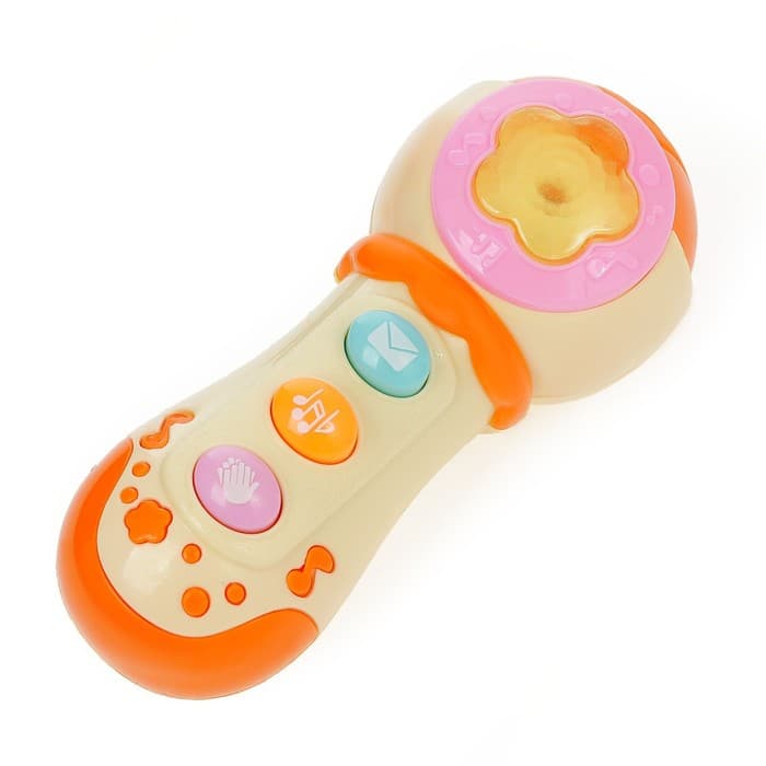 Музыкальная игрушка ZABIAKA «Микрофон», световые и звуковые эффекты, цвет МИКС