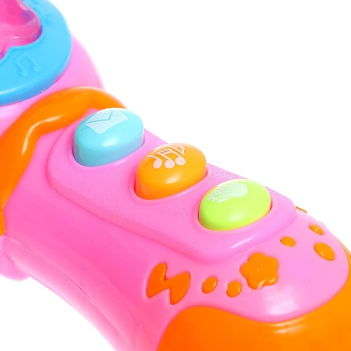 Музыкальная игрушка ZABIAKA «Микрофон», световые и звуковые эффекты, цвет МИКС
