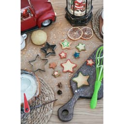 Формы для печенья новогодние Доляна «Звёздочка», набор 5 шт., металл, серебристые