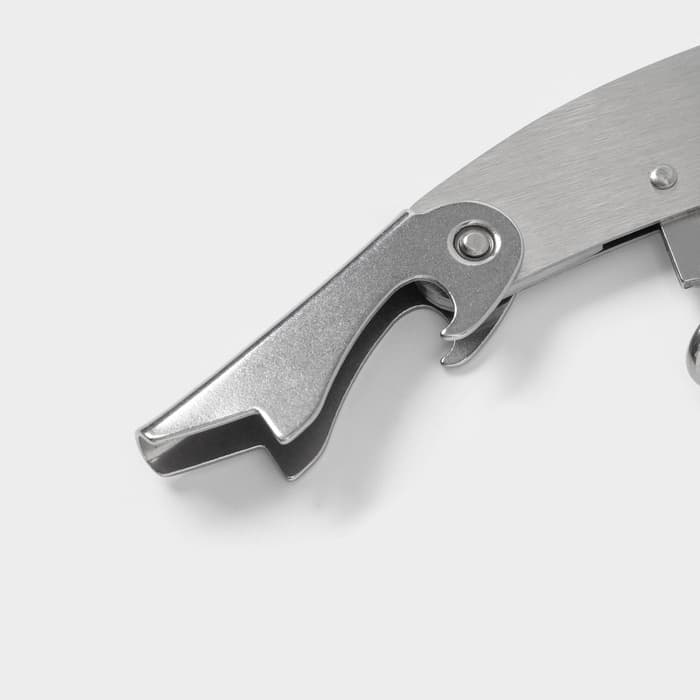 Штопор для вина складной Доляна Steel, h=11 см, серебристый