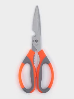 Ножницы кухонные Доляна «Драйв», 22 см, с открывалкой для бутылки, оранжевые