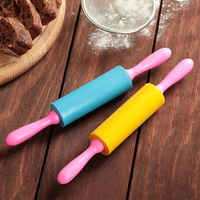 Скалка, 21 см, рабочая часть 9 см, МИКС