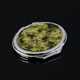 Зеркало "Каменный блик", 7,1х6,3х1,1 см, змеевик