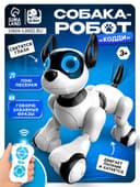 Робот собака Koddy IQ BOT, на пульте управления, интерактивный: звук, свет, танцующий, музыкальный, на аккумуляторе