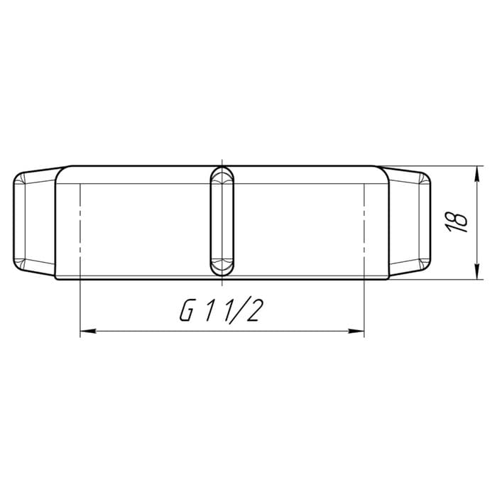 Гайка накидная «АНИ Пласт» M440, 1 1/2" × 40 мм