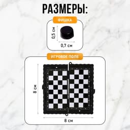 Настольная игра «Шашки, шахматы», 2 в 1, на магнитах, 4+