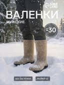 Валенки мужские, цвет натуральный, размер 45 (32)