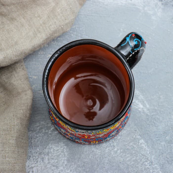 Кружка узбекская Риштанская Керамика «Самарканд», 500 мл, МИКС