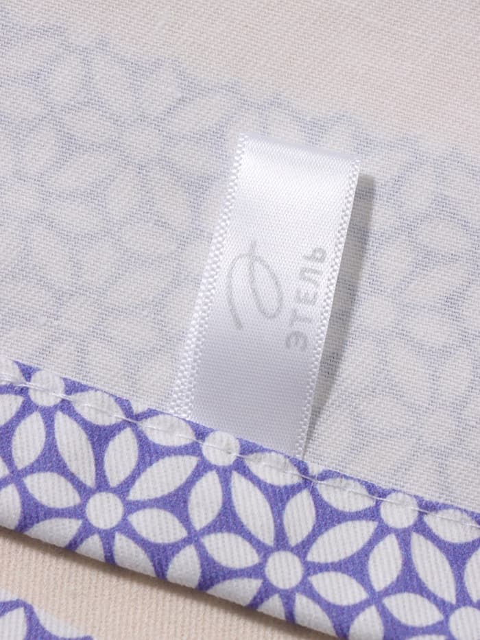 Дорожка на стол «Этель. Уютные коты», 40×146 см, 100% хлопок, саржа 190 г/м², бежевая/синяя