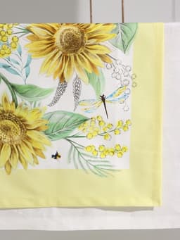 Дорожка на стол «Этель. Солнечные цветы», 40×146 см, 100% хлопок, саржа 190 г/м²