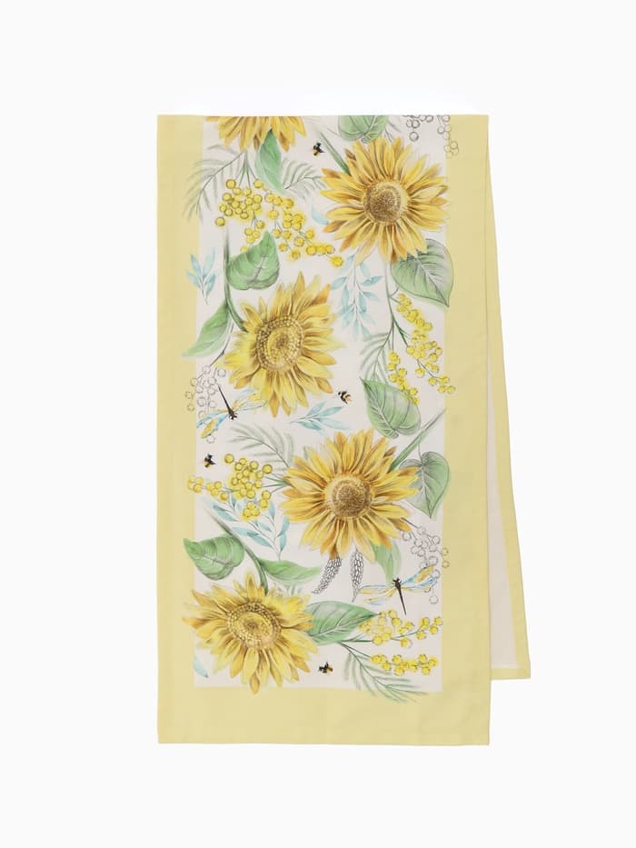 Дорожка на стол «Этель. Солнечные цветы», 40×146 см, 100% хлопок, саржа 190 г/м²