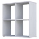 Стеллаж кубический для хранения Polini Home Smart, 4 секции, 698×290×718 мм, цвет белый