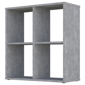 Стеллаж кубический для хранения Polini Home Smart, 4 секции, 698×290×718 мм, цвет бетон