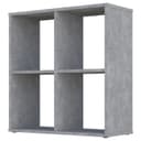 Стеллаж кубический для хранения Polini Home Smart, 4 секции, 698×290×718 мм, цвет бетон