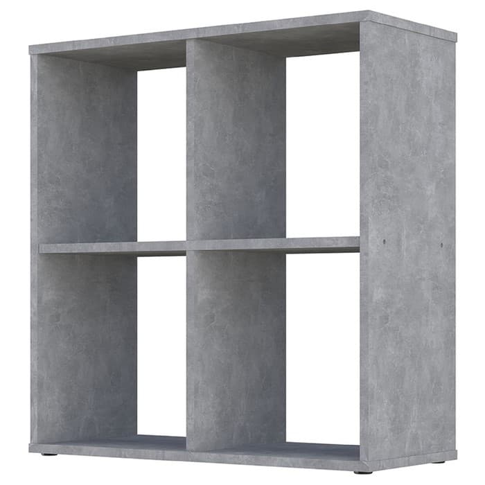 Стеллаж кубический для хранения Polini Home Smart, 4 секции, 698×290×718 мм, цвет бетон