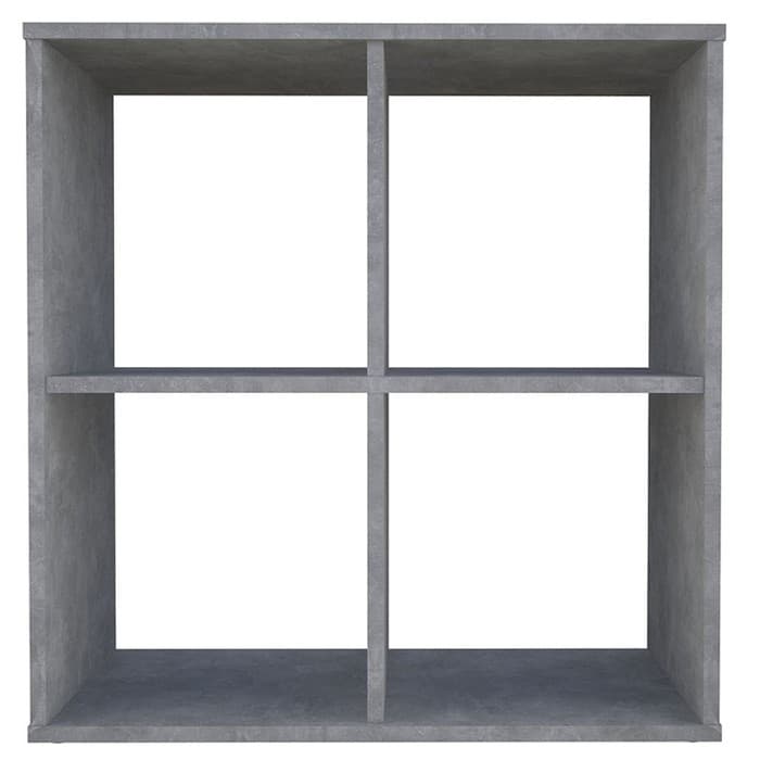 Стеллаж кубический для хранения Polini Home Smart, 4 секции, 698×290×718 мм, цвет бетон