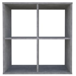 Стеллаж кубический для хранения Polini Home Smart, 4 секции, 698×290×718 мм, цвет бетон