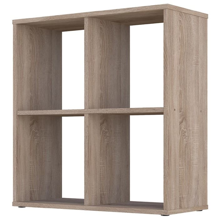 Стеллаж кубический для хранения Polini Home Smart, 4 секции, 698×290×718 мм, цвет дуб