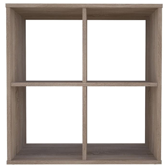 Стеллаж кубический для хранения Polini Home Smart, 4 секции, 698×290×718 мм, цвет дуб