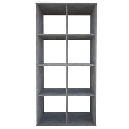 Стеллаж кубический для хранения Polini Home Smart, 8 секции, 698×290×1420 мм, цвет бетон