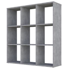 Стеллаж кубический для хранения Polini Home Smart, 9 секции, 1037×290×1069 мм, цвет бетон