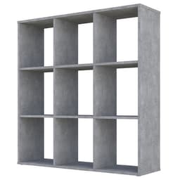 Стеллаж кубический для хранения Polini Home Smart, 9 секции, 1037×290×1069 мм, цвет бетон