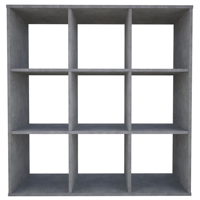 Стеллаж кубический для хранения Polini Home Smart, 9 секции, 1037×290×1069 мм, цвет бетон