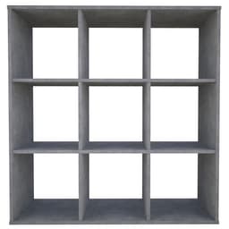 Стеллаж кубический для хранения Polini Home Smart, 9 секции, 1037×290×1069 мм, цвет бетон