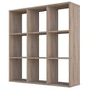 Стеллаж кубический для хранения Polini Home Smart, 9 секции, 1037×290×1069 мм, цвет дуб