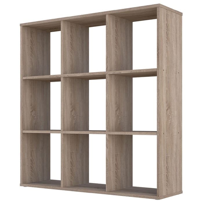 Стеллаж кубический для хранения Polini Home Smart, 9 секции, 1037×290×1069 мм, цвет дуб