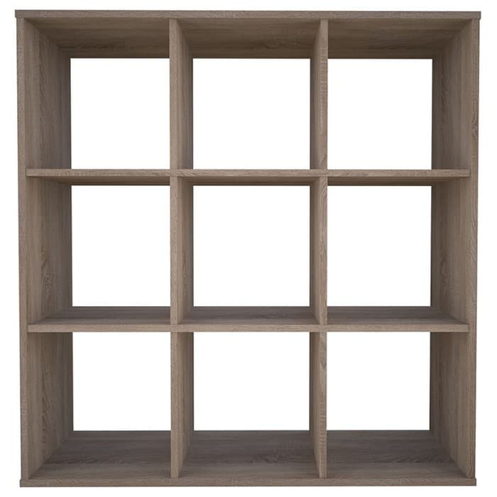 Стеллаж кубический для хранения Polini Home Smart, 9 секции, 1037×290×1069 мм, цвет дуб