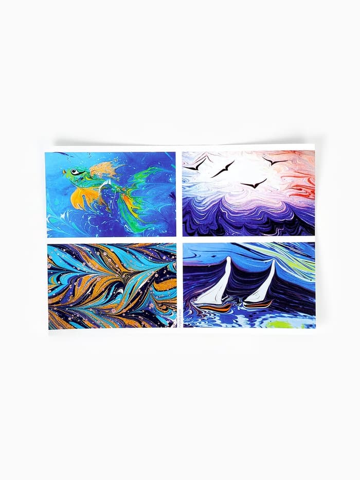 Набор для творчества. Рисование на воде: эбру «Морские мотивы»