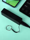 Внешний аккумулятор PB-03, 2200 мАч, USB, 1 А, крепление кольцо, чёрный