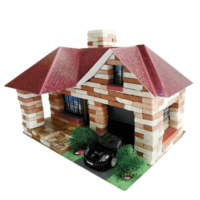 Конструктор из кирпичиков Архитектурное моделирование «Домик» 350 элементов