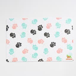 Коврик под миску «Пижон» с нескользящим основанием 43×28 см «Лапки»