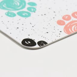 Коврик под миску «Пижон» с нескользящим основанием 43×28 см «Лапки»