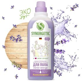 Средство для мытья пола Synergetic «Горная лаванда», биоразлагаемое, антибактериальное, 750 мл